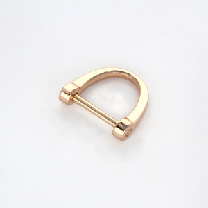 Mosquetón de aleación de zinc tipo D con hebilla de herradura, accesorio de ferretería para llavero y bolso, uso general, resistente al desgaste - Product Image 3