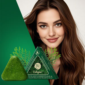 Zaleyae usplatycladus رجل أوراق عشب منعشة صابون زيت تحكم بالشامبو رقيق تنظيف أوراق السرو صابون عناية بالشعر - Product Image 2