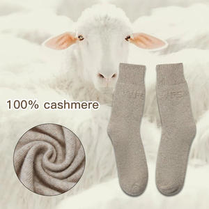 Ladies <b>Winter</b> Warmest Ribbed 100% Pure Cashmere Blend Merino Wool Bed Sleeping Lounge <b>Socks</b> for Women Adults High Quality - Product Image 6