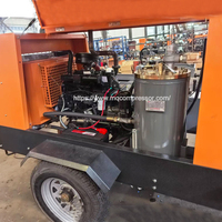 Compresor de Aire Rotativo de Tornillo Portátil de Servicio Pesado con Motor Diésel, Accionamiento Directo de 6.7m, Lubricación Sin Aceite, PLC y Motor