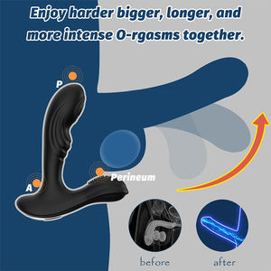 Vibrador de Próstata para Hombre Más Vendido, Silicona Impermeable, Control Remoto Inalámbrico, Tres Posiciones de Vibración, Masajeador Anal - Product Image 4