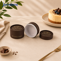 Emballage en tube de papier kraft pour gâteau, avec logo personnalisé, boîte à cheesecake basque, boîte à gâteau en carton biodégradable
