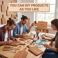 Planche à découper en bambou avec poignée, planches de service en bois et mini planches à charbon de bois, idéales pour les cuisines