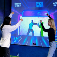 Jeux de mouvement en intérieur, AR, modélisation dynamique des formes, VR, projecteur holographique sportif, action interactive, parcs d'attractions, SQactivaPlay Metal