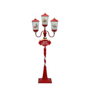 Lanterne de Noël moderne en plastique à LED avec effet de neige et musique pour décoration de festival - Vente en gros usine 194x38x38CM - Product Image 5