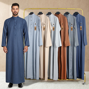 Vêtements musulmans en coton de luxe, fabrication islamique, robe de Dubaï de haute qualité, Jubbah, Thobe saoudien pour un usage quotidien - Product Image 2
