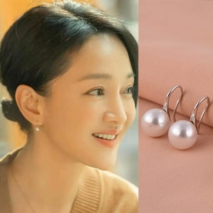 Boucles <span class=keywords><strong>d</strong></span>'oreilles pendantes FY-EZ189 en argent sterling 925, élégantes clous <span class=keywords><strong>d</strong></span>'oreilles en perles françaises pour femmes, accessoires tendance pour Instagram - Product Image 1