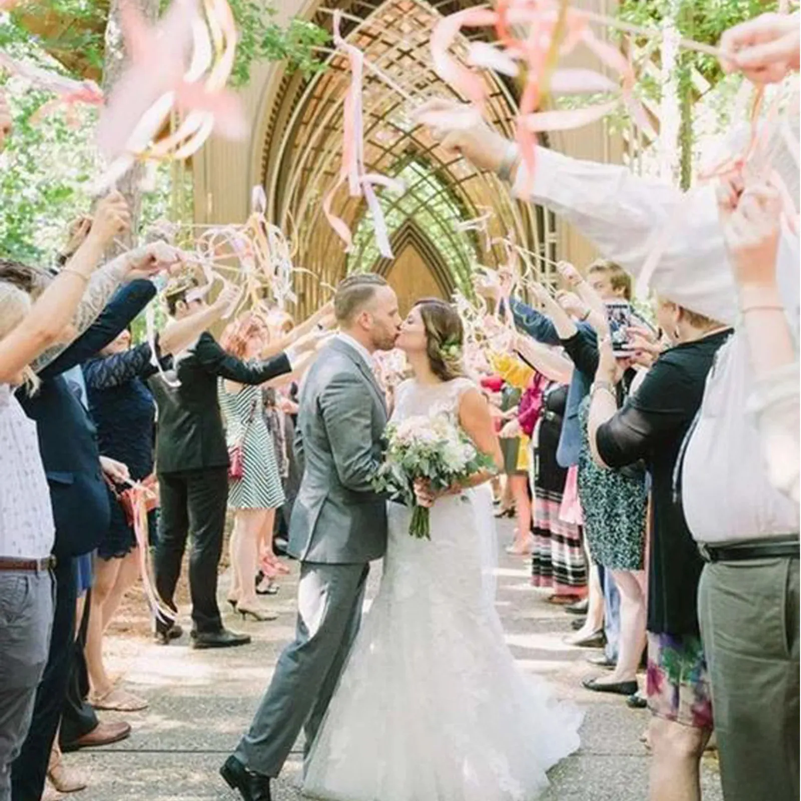 Düğün parti renkli leke şerit peri sopa sihirli sopa şerit çiçek dekorasyonu çim düğün festivali parti dekor malzemeleri