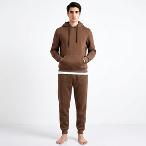 Slim Fit Pullover Tracksuit for Men Full Sleeve Sportswear <b>Hoodie</b> Set <b>Lightweight</b> Jogging Suit for Fitness and Casual Use - Product Image 1
