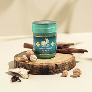 ยาหม่องสมุนไพรไทย 2 กรัม ยี่ห้อฮอร์มไจ กลิ่นกานพลูและคาโมมายล์ สดชื่น - Product Image 6