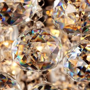 Éclairage de décoration intérieure Luminaire de salon luxueux Lustre moderne led rond en forme de boule de cristal Plafonnier - Product Image 5