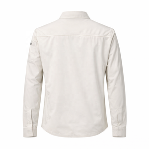 <span class=keywords><strong>Giacca</strong></span> <span class=keywords><strong>Camicia</strong></span> <span class=keywords><strong>Beige</strong></span> Premium Personalizzata con Logo, Vestibilità Comoda, Zip Intera, Tasca sul Petto, Stile Casual Streetwear per Uomo - Product Image 2
