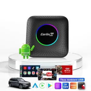 New Arrival Carlinkit 8G+128GB Carplay Portable Wireless Stereo System Smart Car Play Dongle Android 13 Streaming Box Carplay