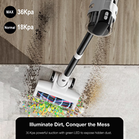 Aspirateur Cyclonique Vertical Sans Fil BLDC à Batterie pour Usage Domestique sur Sols et Tapis – Stock USA