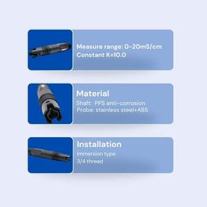 מי ים מלח מי ים טווח גבוה מוטבע חיישן עם rs485 פלט מוליכות פלט מוליכות ניטור בקר רמת מליחות בקר רמת מליחות - Product Image 3