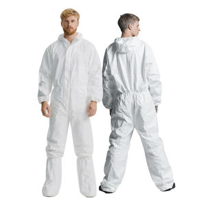 Fabrieksverkoop Ce Gecertificeerd <span class=keywords><strong>Tyvek</strong></span> Pak Type 5/6 Niet-Geweven 65gsm Microporeuze Wegwerp Beschermende Overall - Product Image 5