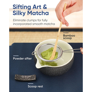Chinese Cheap Ceramic Matcha Chawan Tools Professional Ceremonial <strong>Japan</strong> Black Matcha <strong>Tea</strong> <strong>Set</strong> with Box - Product Image 3
