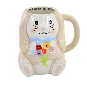 Easter Accessory Cute Bunny <strong>Rabbit</strong> Design Custom Ceramic Tea Cup Coffee <strong>Mug</strong>