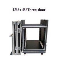 Caisse de transport antichoc et robuste 12U/16U pour amplificateur audio et équipement de mixage