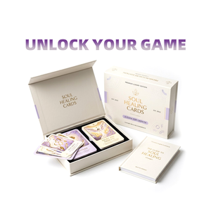 <span class=keywords><strong>Cartas</strong></span> <span class=keywords><strong>de</strong></span> Juego con Certificación SEDEX, No Tóxicas, Suaves al Tacto, 350 g/m², con Lámina Dorada, <span class=keywords><strong>para</strong></span> la Rutina Diaria <span class=keywords><strong>de</strong></span> Autocuidado, Mindfulness y Sanación del Alma - Product Image 2