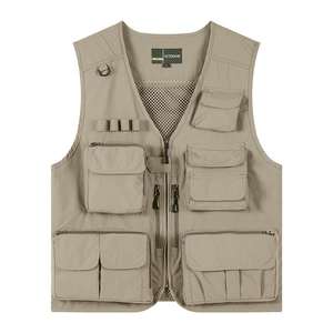 سترة أدوات مخصصة عالية الجودة مع شعار مطبوع وجيوب متعددة للمراسلين والمخرجين والتصوير والصيد - Product Image 5