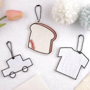 Tự Làm Hàn Quốc Sắt Tự Làm Túi Phụ Kiện Tên Móc Khóa Cho Trẻ Em Vải Thẻ Chìa Khóa Trống Vải Thẻ Chìa Khóa - Product Image 1