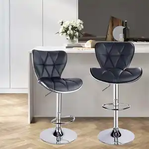 Wholesale Nordic Modern Beauty Bar Chair Luxury Rotating High Stool Indian Bar Stools For Kitchen Modern 2024