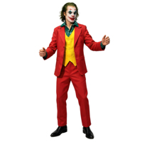 Costume de cosplay Joker Arthur Fleck Clown pour adulte, kit de costume d'Halloween avec chemise et gilet pour homme