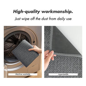Tapete Tejido para Escaleras, Rectangular, Gris, Antideslizante, para Uso Doméstico, Color Sólido, Material Tejido - Product Image 5