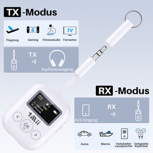 1Mii Adaptateur <span class=keywords><strong>Bluetooth</strong></span> 5.2 <span class=keywords><strong>Émetteur</strong></span>-<span class=keywords><strong>récepteur</strong></span> <span class=keywords><strong>Bluetooth</strong></span> AUX 3.5mm <span class=keywords><strong>Émetteur</strong></span>-<span class=keywords><strong>récepteur</strong></span> audio sans fil 25 heures pour <span class=keywords><strong>TV</strong></span> de voiture d'avion - Product Image 3