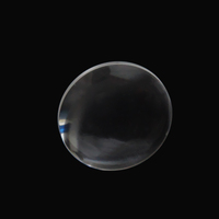 Lentille biconvexe en verre optique poli en gros pour instruments optiques