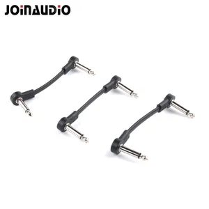 Высококачественный плоский соединительный кабель Joinaudio для гитары, прямой угол 1/4, приборный кабель, дополнительная длина