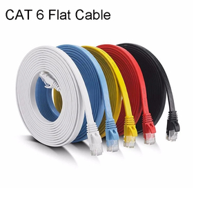 CAT-7 Câble de raccordement Ethernet RJ45 ultra plat plaqué or pour modem routeur réseau LAN différentes longueurs 1m 1.8m 3m <span class=keywords><strong>5m</strong></span> 10m 15m - Product Image 4