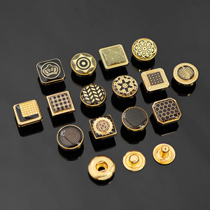 Kunshuo nút nhà máy quần áo Áo sơ mi 4 phần thương hiệu biểu tượng tùy chỉnh Snap Fastener abaya kim loại thobe vuông Snap Nút cho quần áo - Product Image 6