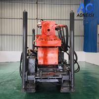 Foreuse hydraulique diesel sur chenilles pour puits profonds de 260 m, pour applications agricoles et industrielles