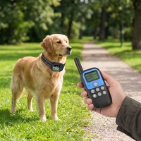 Collier anti-aboiement intelligent 1500m avec interphone vocal, télécommande d'entraînement pour chien, étanche et rechargeable pour jusqu'à 3 chiens