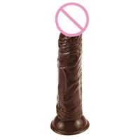 Mainan Seks Dewasa 9 Inci, Dildo Besar untuk Wanita, Mainan Penis Besar Plastik Buatan Realistis