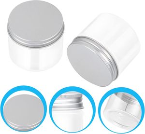 Frascos de Vidrio Transparente o Ámbar Vacíos de 50ml, 100ml, 250ml, 500ml, con Tapas Metálicas de Aluminio Negro y Dorado, Impresión Serigrafiada, para Regalos y Manualidades - Product Image 1
