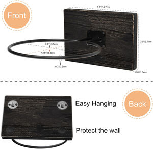 Ensemble de 3 supports de <span class=keywords><strong>basket</strong></span>-ball pour chambre à coucher de garçons décor de sport support mural en bois pour <span class=keywords><strong>basket</strong></span>-ball rangement de football - Product Image 3