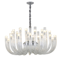 Lustre classique en verre de Murano, luminaires suspendus, lampe de décoration de luxe pour la maison