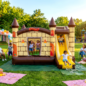 Castillo Inflable Balorama para Interiores, 5x4x3m, Mini Casa de Brinco de PVC con 2 Años de Garantía, Modelo 90112, Hecho en Estambul - Product Image 1