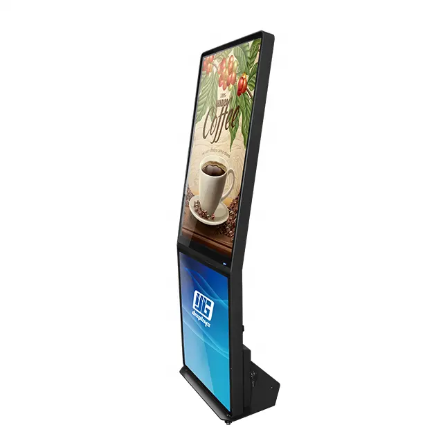 floor standing touch advertising player totem kiosk digital signage and display lcd touch screen smart box