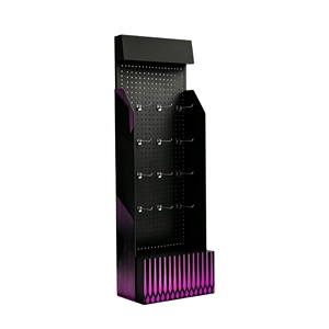 Floor Standing Pegboard Display Rack Beauty Manicure <b>Tool</b> <b>Hook</b> Display Stand For Nail Salon - Product Image 2