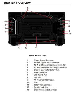 ออสซิลโลสโคปดิจิตอลอเนกประสงค์ RIGOL DHO4204 200MHz 12 บิต 4 ช่องสัญญาณ ความละเอียดสูง พร้อมหน้าจอสัมผัสความละเอียดสูงขนาด 10.1 นิ้ว - Product Image 3