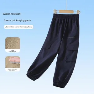 Nouveau printemps été Style mince pantalon cargo à séchage rapide pour <span class=keywords><strong>les</strong></span> garçons plus âgés survêtement populaire grandes poches toile compagnon parfait pour enfants - Product Image 2