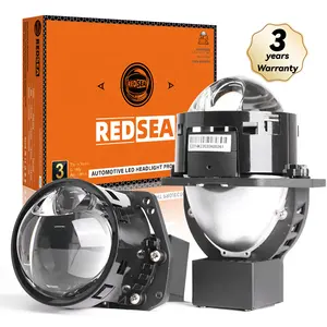 E201 REDSEA 120W RHD/LHD 12V 10000LM 6000K ip68 voiture double lentille bi-led projecteur lentille 3.0 pouces bi led projecteur laser - Product Image 1