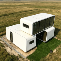 Maison capsule intégrée, installations complètes, solution de logement préfabriqué tout-en-un