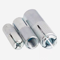 Boulon d'ancrage à enfoncer OEM en acier au carbone zingué de haute qualité M8 M10 M12 M16 M20 Jaune/Argent