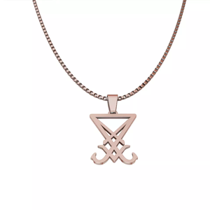 Colgante de Sello de <span class=keywords><strong>Lucifer</strong></span> en Color Plateado, Símbolo del <span class=keywords><strong>Diablo</strong></span>, Collar de Hombre de Acero Inoxidable, Emblema del <span class=keywords><strong>Diablo</strong></span>, Amuleto, Joyería - Product Image 4