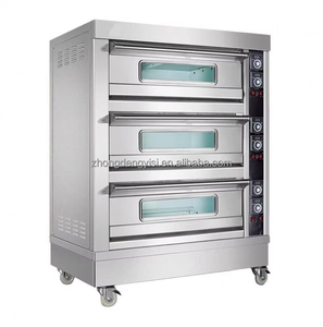 Equipo de Panadería Comercial, Horno de Pizza a Gas de 3 Niveles y 6 Bandejas, y Horno Completo para Baguettes para Uso Doméstico y en Restaurantes - Product Image 1